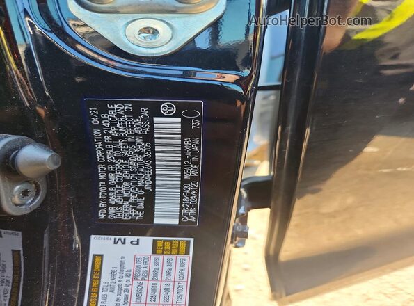 JTND4MBE6M3136705 2021 TOYOTA COROLLA Black Շարժիչի բաժամունքի տեսք