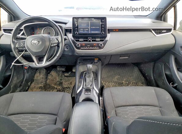 JTNK4RBE0K3017713 2019 TOYOTA COROLLA Blue Вид панелі приладів