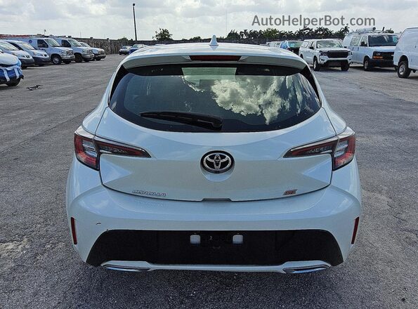JTNK4RBE0K3025360 2019 TOYOTA COROLLA Белый Вид сзади
