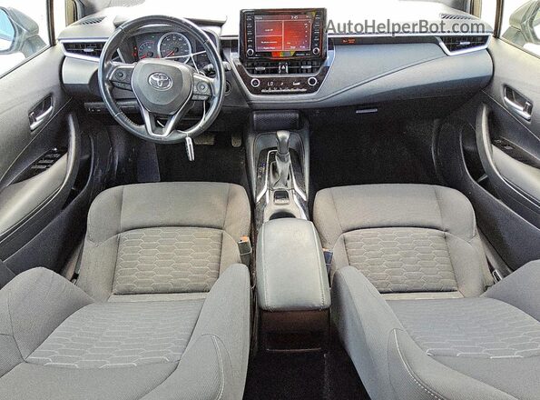 JTNK4RBE0K3025360 2019 TOYOTA COROLLA Белый Вид панели приборов
