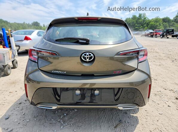 JTNK4RBEXK3040447 2019 TOYOTA COROLLA Brown Вид ззаду