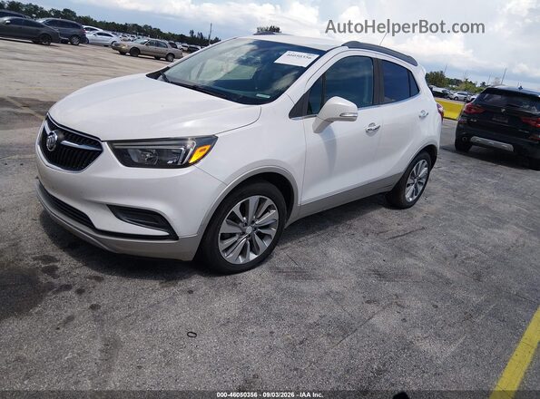 KL4CJASB1KB870114 2019 BUICK ENCORE White Առջևի ձախ երեք քառորդ տեսարան