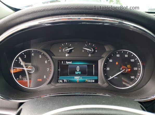 KL4CJASB3HB054952 2017 BUICK ENCORE Синий Вид щитка приборов