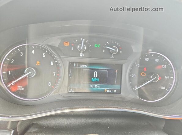 KL4CJASB4JB679902 2018 BUICK ENCORE Tan Instrument cluster view