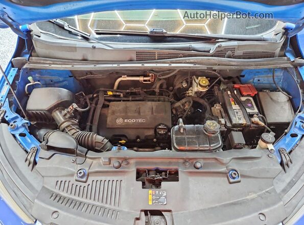 KL4CJASB7HB013286 2017 BUICK ENCORE Blue Vista del compartimento del motor