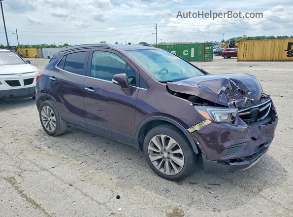 KL4CJASB7JB708924 2018 BUICK ENCORE Бордовый Передняя правая четверть