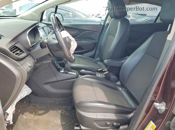 KL4CJASB7JB708924 2018 BUICK ENCORE Бордовый Вид салона спереди