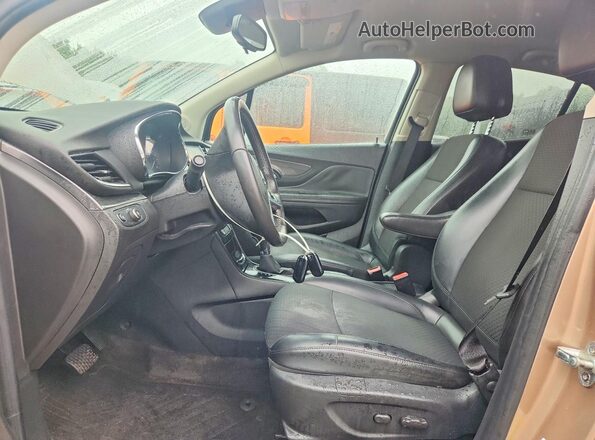 KL4CJESB2JB535398 2018 BUICK ENCORE Tan წინა სალონის ხედი