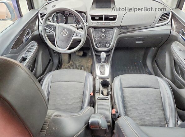 KL4CJESB4GB548582 2016 BUICK ENCORE Brown Dashboard view