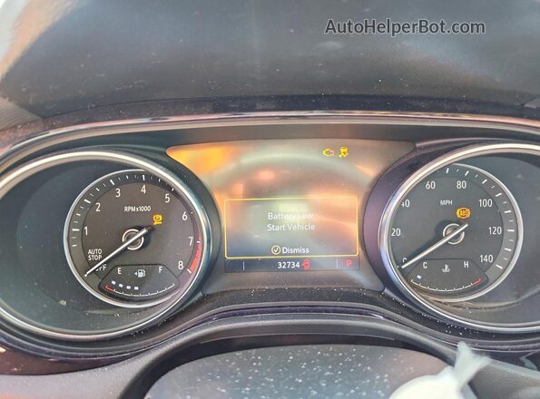 KL4MMCSL2LB112834 2020 BUICK ENCORE White Вид щитка приладів
