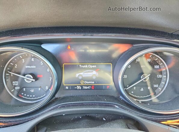 KL4MMDSL2MB161247 2021 BUICK ENCORE White Instrument cluster view