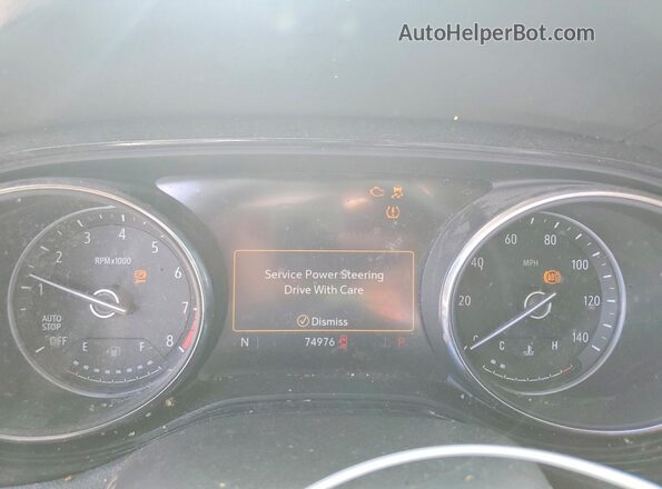 KL4MMDSLXNB068543 2022 BUICK ENCORE White Вид щитка приладів