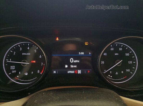 KL4MMESL5MB043750 2021 BUICK ENCORE Blue Вид щитка приладів