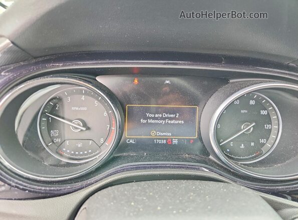 KL4MMGSL1NB138836 2022 BUICK ENCORE Black Widok zestawu wskaźników