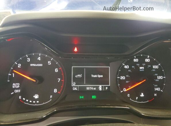 KL77LFE21RC158875 2024 CHEVROLET TRAX Blue ხელსაწყოთა პანელის ხედი