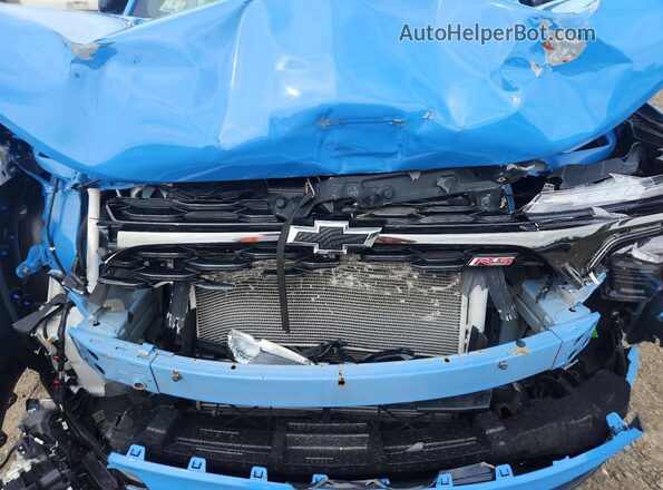 KL77LGE24RC082042 2024 CHEVROLET TRAX Синий Вид подкапотного пространства