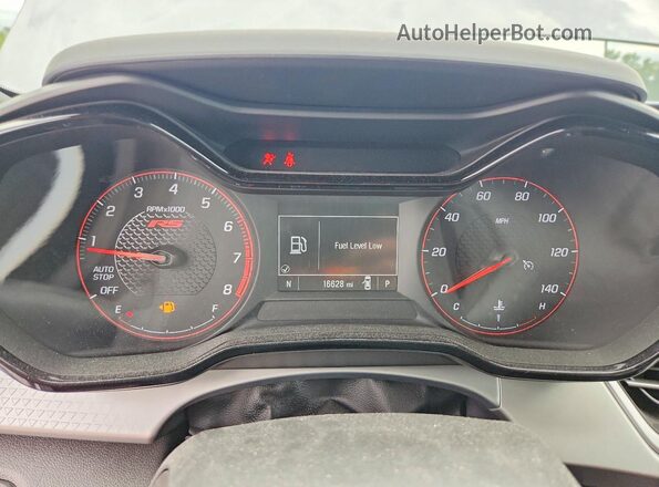 KL77LGEP4SC270917 2025 CHEVROLET TRAX Серый Вид щитка приборов