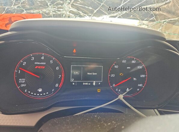 KL77LGEP9SC219946 2025 CHEVROLET TRAX Black Вид щитка приладів