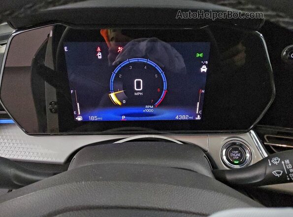KL77LHEP9SC166526 2025 CHEVROLET TRAX White Instrument cluster view