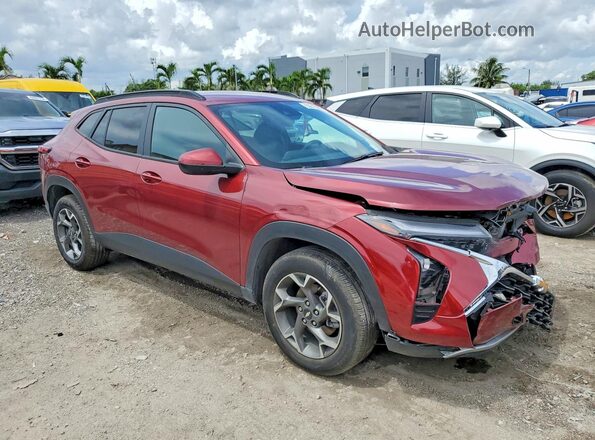 KL77LHEPXSC053555 2025 CHEVROLET TRAX Burgundy Delantero derecho