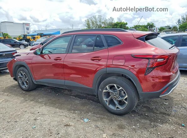 KL77LHEPXSC053555 2025 CHEVROLET TRAX Burgundy Trasero izquierdo