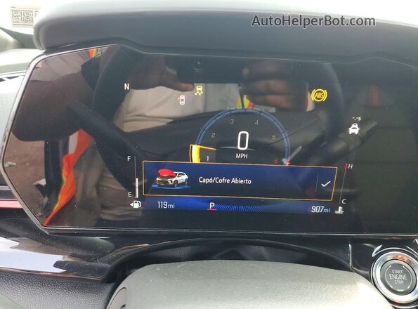 KL77LJEP3TC207998 2026 CHEVROLET TRAX White Instrument cluster view