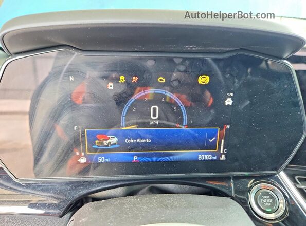 KL77LJEP6SC094837 2025 CHEVROLET TRAX Blue Vista del cuadro de instrumentos