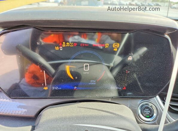 KL77LKEP0SC055683 2025 CHEVROLET TRAX Yellow Սարքավորումների վահանակի տեսք
