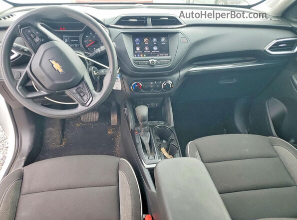 KL79MMS20NB093872 2022 CHEVROLET TRAILBLAZER White Առջևի վահանակի տեսք