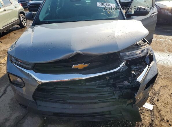 KL79MMS20PB168461 2023 CHEVROLET TRAILBLAZER Silver Engine compartment view