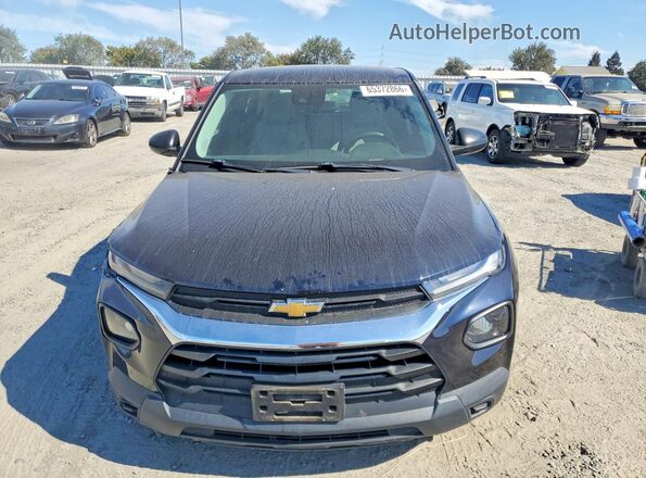 KL79MMS26MB033481 2021 CHEVROLET TRAILBLAZER Blue Front view