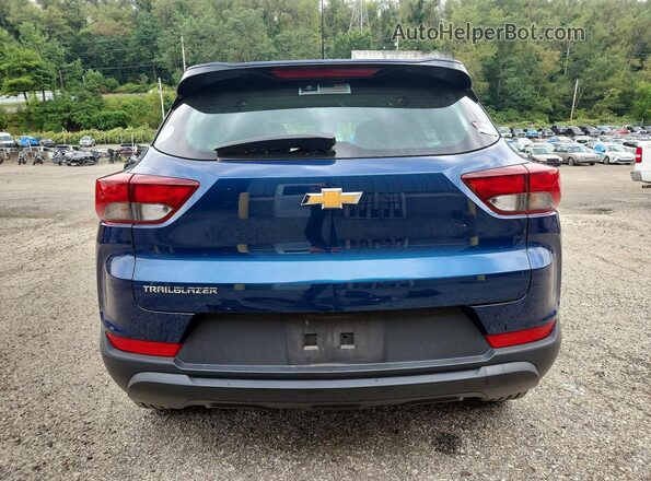 KL79MMS26MB126629 2021 CHEVROLET TRAILBLAZER Blue უკანა ხედი