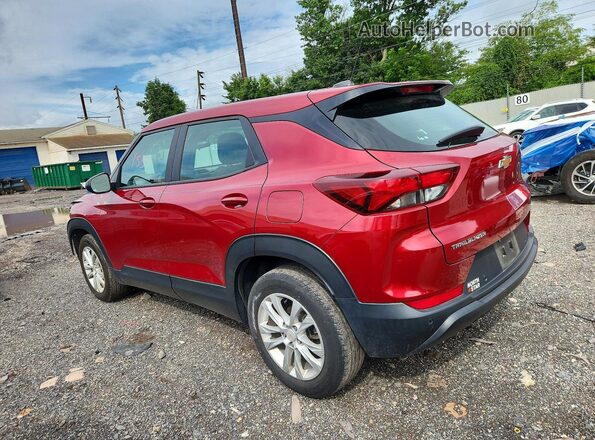 KL79MMS28MB025723 2021 CHEVROLET TRAILBLAZER Red Հետևի ձախ