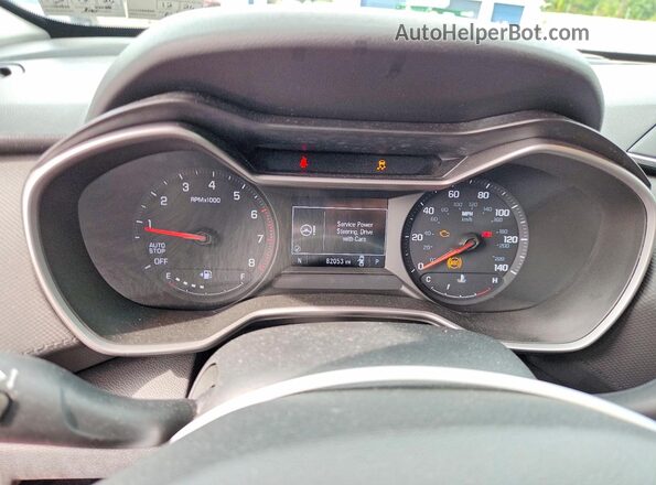 KL79MMS28MB025723 2021 CHEVROLET TRAILBLAZER Red Սարքավորումների վահանակի տեսք