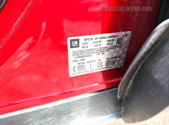 KL79MMS28MB025723 2021 CHEVROLET TRAILBLAZER Red Սալոնի 360 աստիճան տեսք
