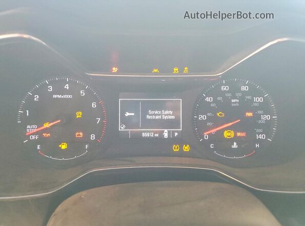 KL79MPS21PB014598 2023 CHEVROLET TRAILBLAZER Синий Вид щитка приборов