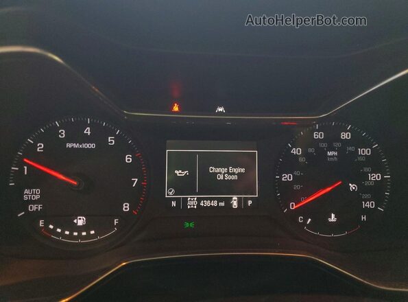 KL79MRSL2PB032015 2023 CHEVROLET TRAILBLAZER White Instrument cluster view