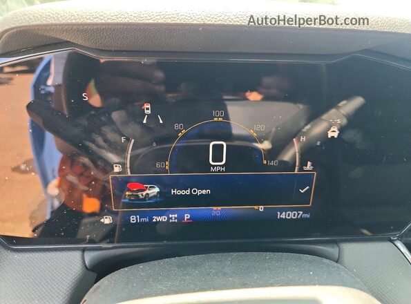 KL79MSSL5RB053287 2024 CHEVROLET TRAILBLAZER Blue Vista del cuadro de instrumentos