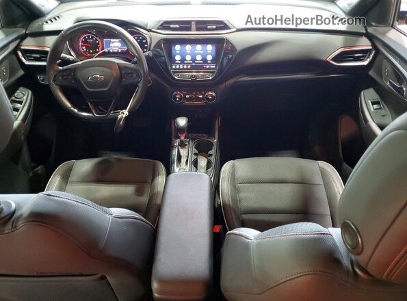 KL79MUSL0NB011373 2022 CHEVROLET TRAILBLAZER Burgundy Առջևի վահանակի տեսք