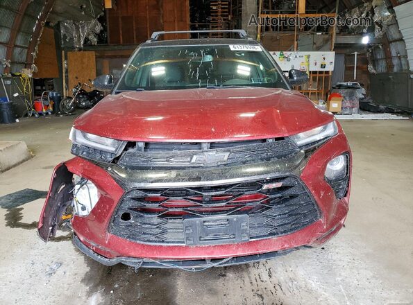 KL79MUSL0NB011373 2022 CHEVROLET TRAILBLAZER Burgundy Դիմացի տեսք