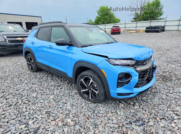 KL79MUSL1PB181356 2023 CHEVROLET TRAILBLAZER Синий Передняя правая четверть