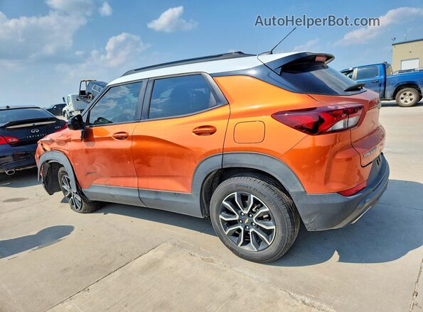 KL79MVSLXNB068010 2022 CHEVROLET TRAILBLAZER Оранжевый Задняя левая четверть