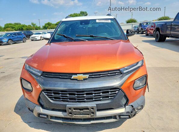 KL79MVSLXNB068010 2022 CHEVROLET TRAILBLAZER Оранжевый Вид спереди