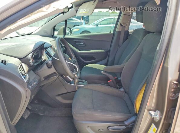 KL7CJKSB9LB349488 2020 CHEVROLET TRAX Желто-коричневый Вид салона спереди