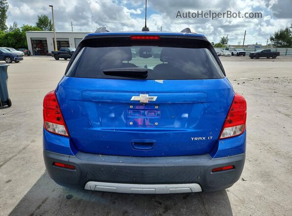 KL7CJLSB0GB757504 2016 CHEVROLET TRAX Синий Вид сзади