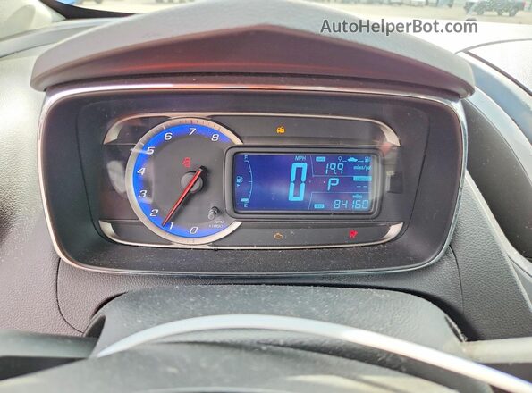 KL7CJLSB0GB757504 2016 CHEVROLET TRAX Синий Вид щитка приборов