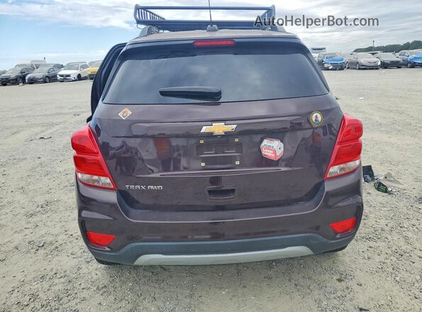 KL7CJPSB0MB332013 2021 CHEVROLET TRAX Burgundy Вид ззаду