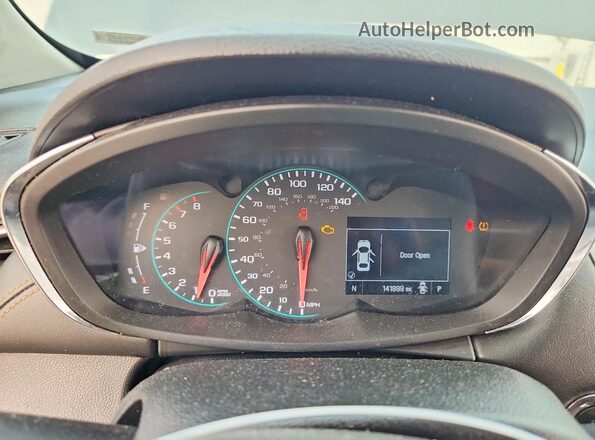 KL7CJPSB3JB593597 2018 CHEVROLET TRAX Gray Вид щитка приладів