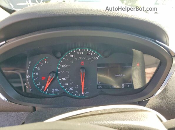 KL7CJPSB7KB837060 2019 CHEVROLET TRAX Gray Вид щитка приладів