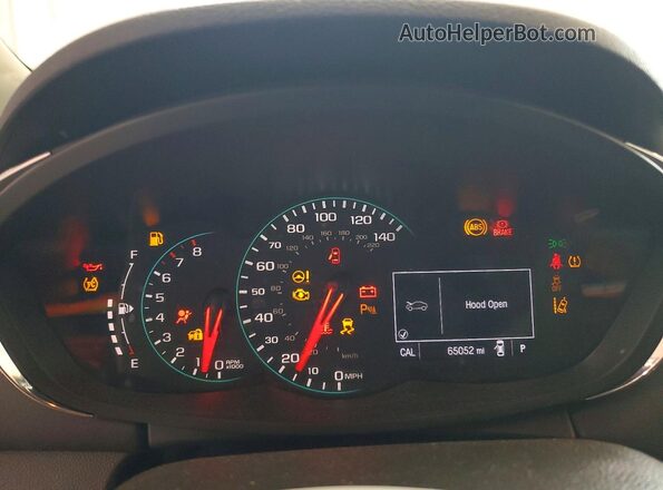 KL7CJRSB5LB317405 2020 CHEVROLET TRAX Белый Вид щитка приборов